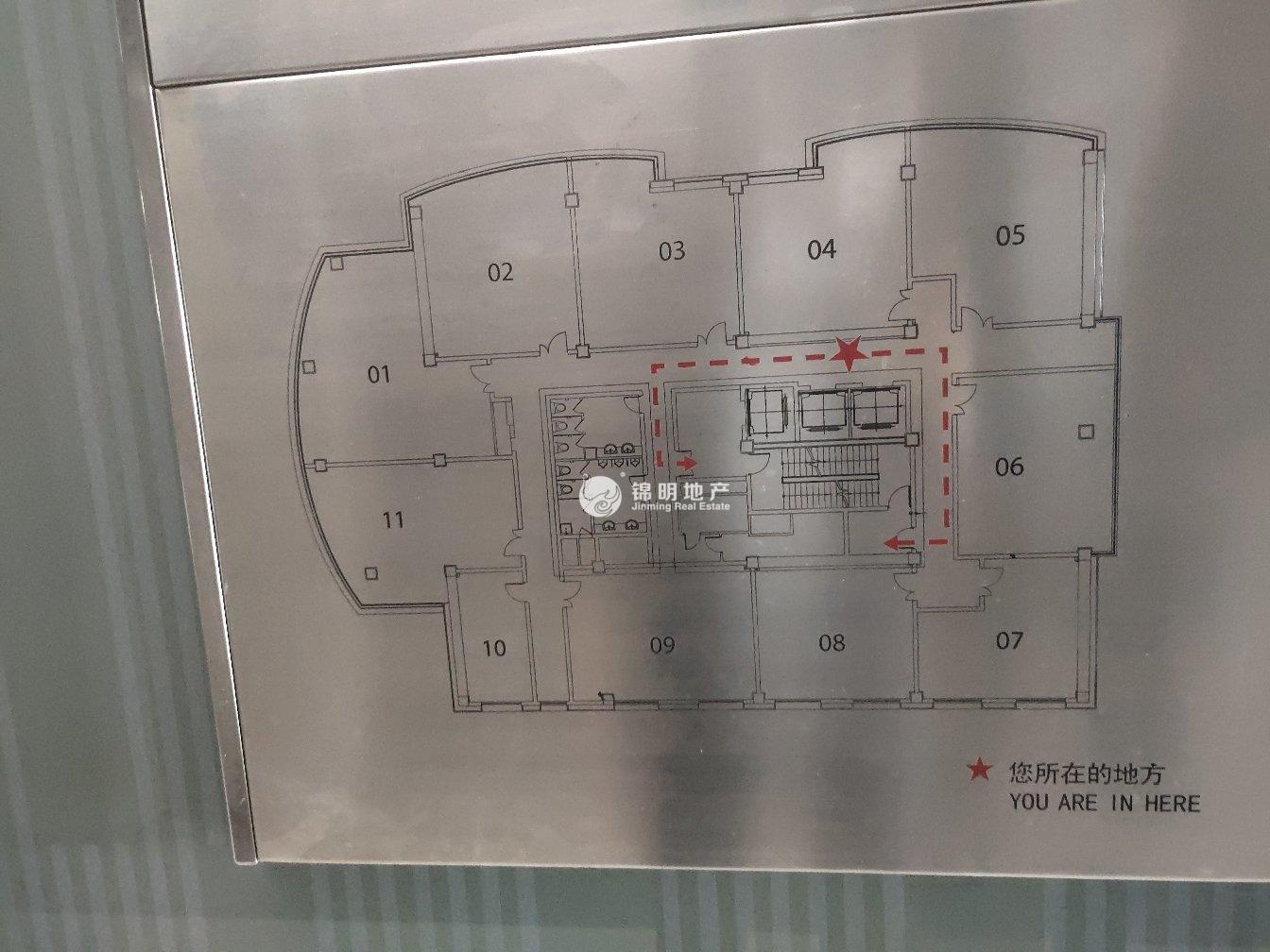 中山公园舜元企业发展大厦87平米写字楼出租